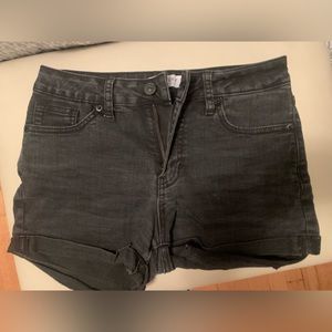 JUST USA BLACK JEAN SHORTS XS
